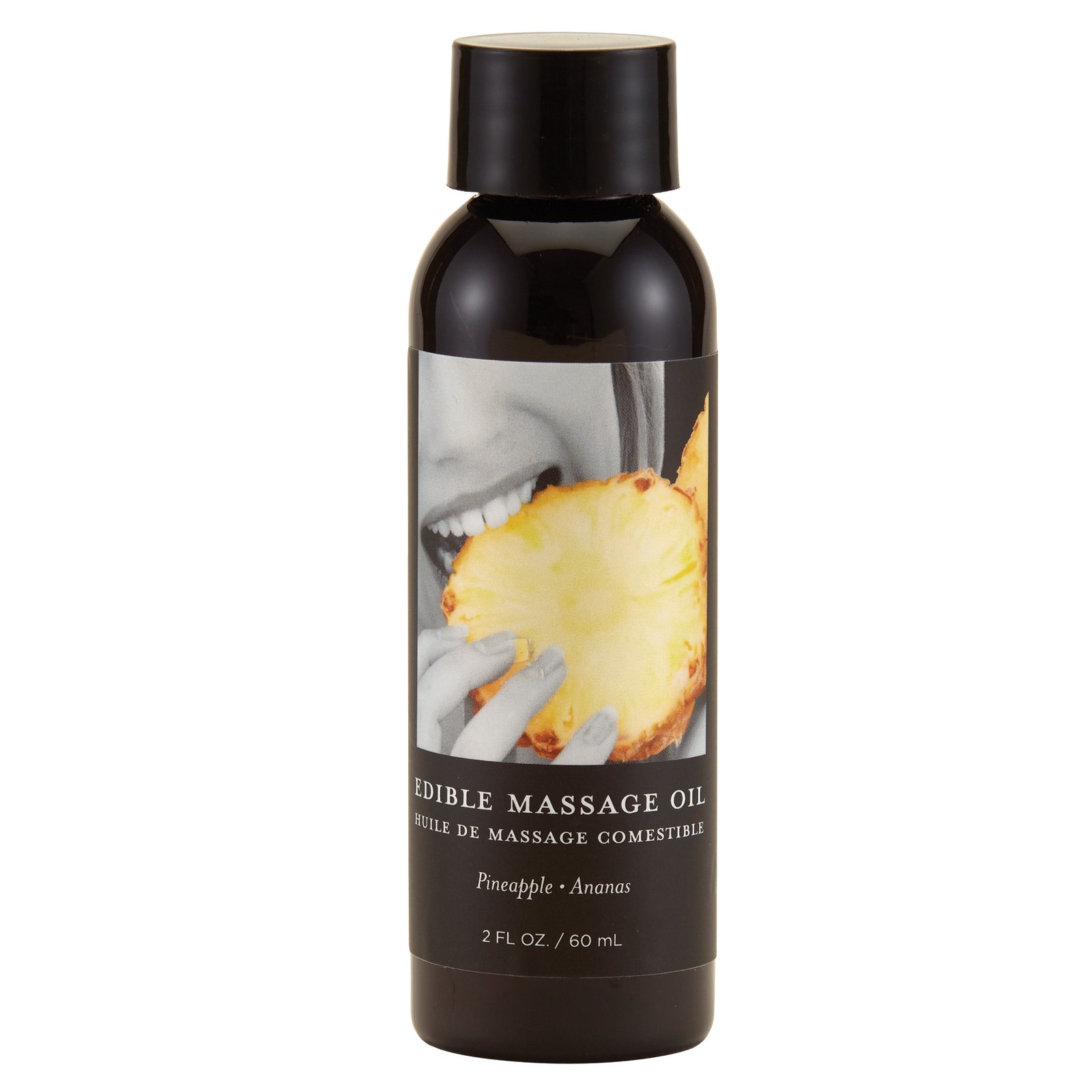 Earthly Body Edible Massage Oil - Pineapple 2 oz - Delicious & Playful