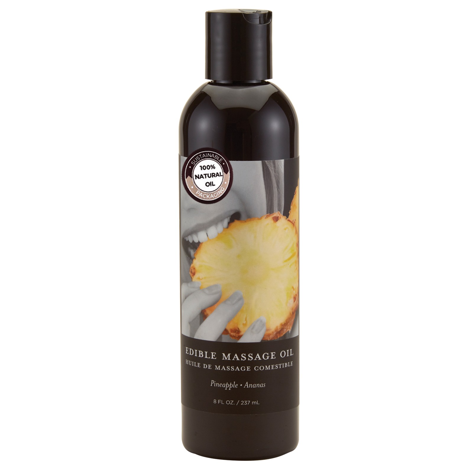 Earthly Body Edible Massage Oil - Pineapple for Sensual Pleasure