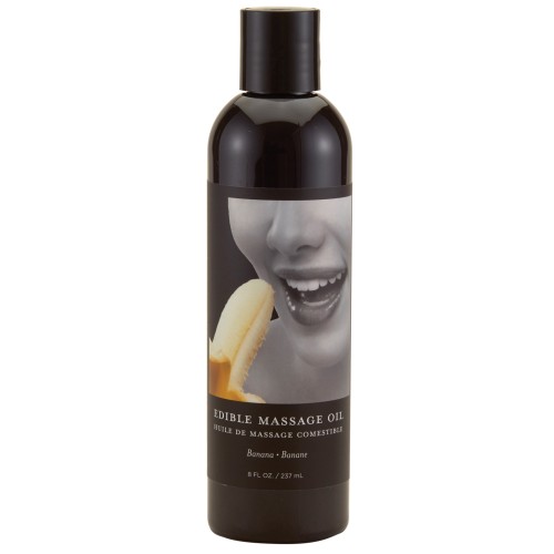 Earthly Body Edible Massage Oil - Delicious Banana Flavor