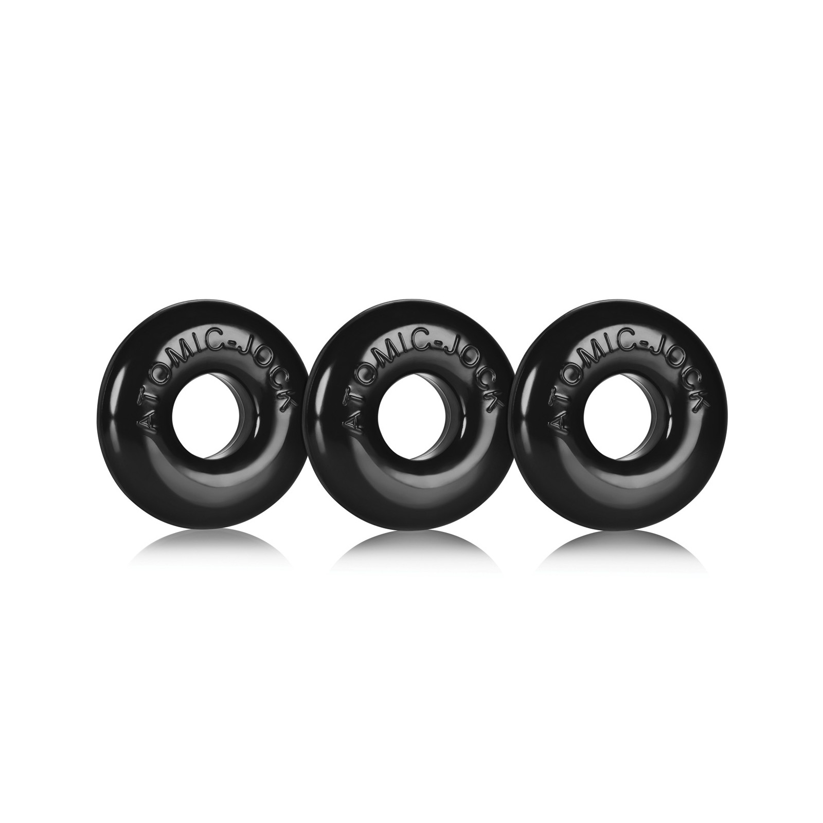 Oxballs Ringer Donut 1 - Negro Paquete de 3