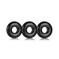 Oxballs Ringer Donut 1 - Negro Paquete de 3