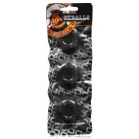 Oxballs Ringer Donut 1 - Negro Paquete de 3