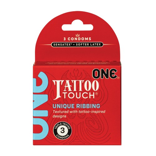 One Tattoo Touch Condoms Pack of 3