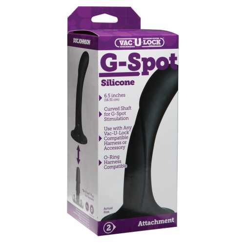 Vac-U-Lock G Spot Silicone Dong - Black