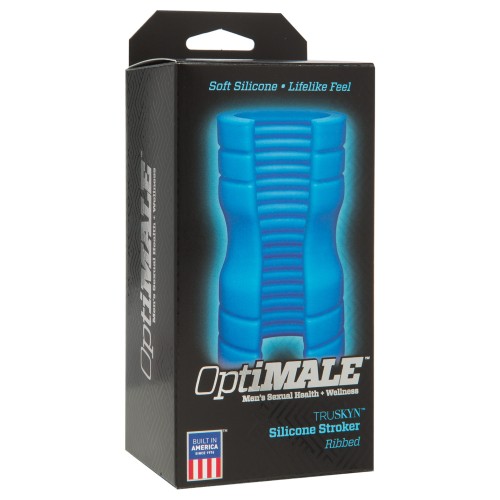 Stroker Ribbed OptiMale Truskyn de Silicona - Azul