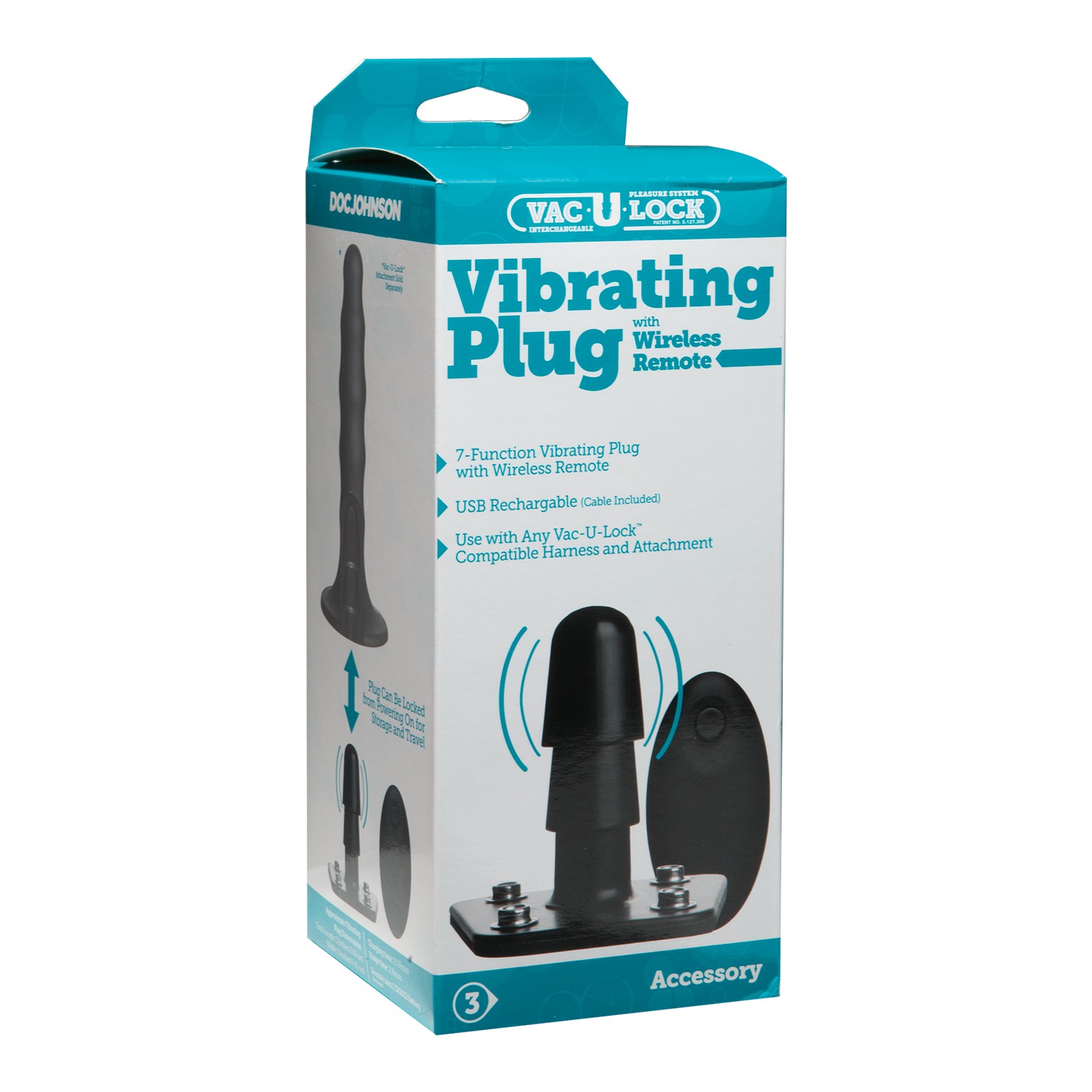 Vac-U-Lock Vibrating Remote Plug