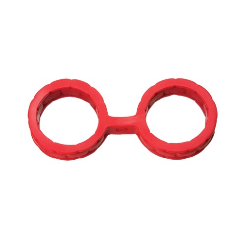 Japanese Bondage Silicone Cuffs Red - Buy Now