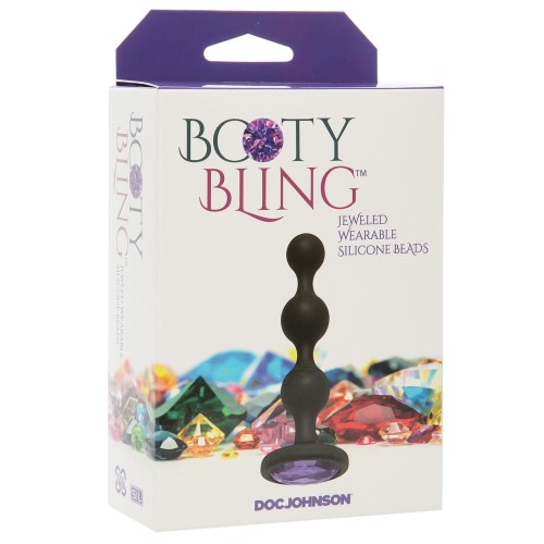 Booty Bling Wearable Silicone Beads Purple