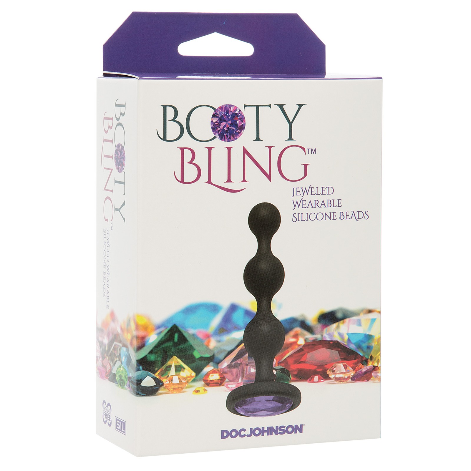 Booty Bling Wearable Silicone Beads Purple