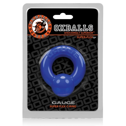 Anillo de Pene Oxballs Gauge en Azul Policía