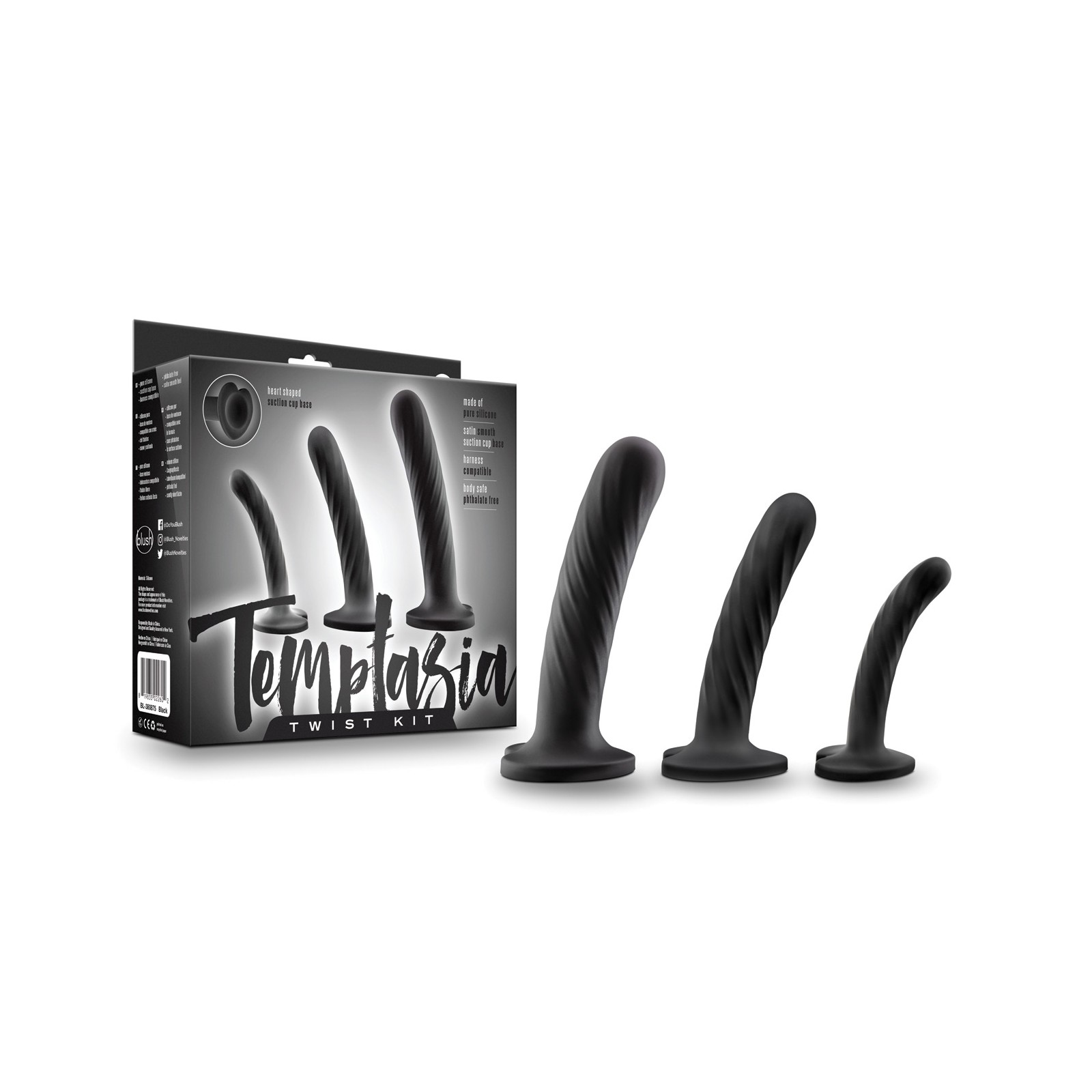 Blush Temptasia Twist Kit - Black 3 Set Toys