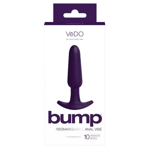 VeDO Bump Rechargeable Anal Vibrator Deep Purple