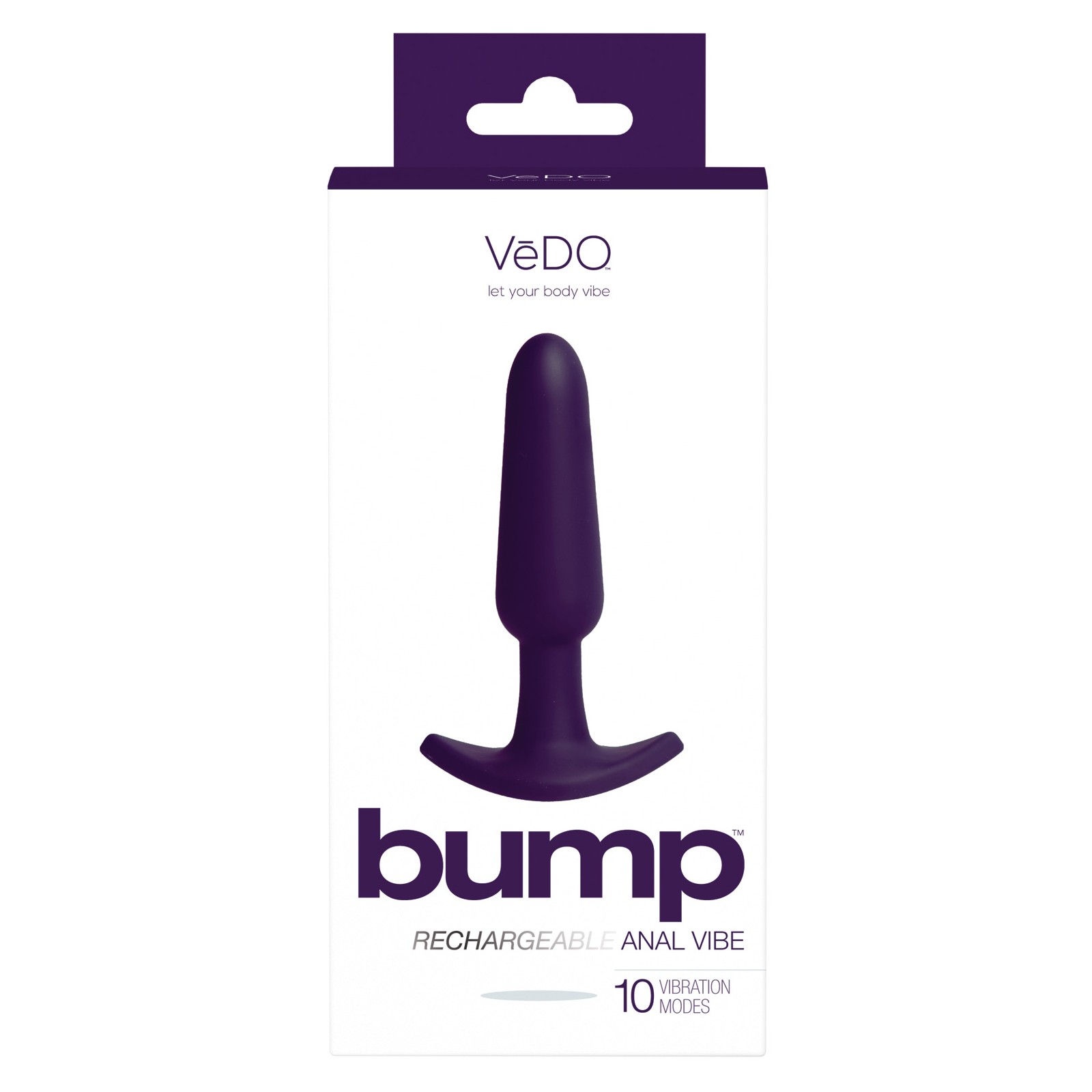 VeDO Bump Rechargeable Anal Vibrator Deep Purple