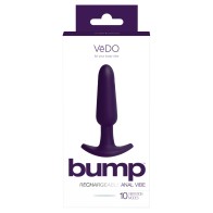 VeDO Bump Rechargeable Anal Vibrator Deep Purple