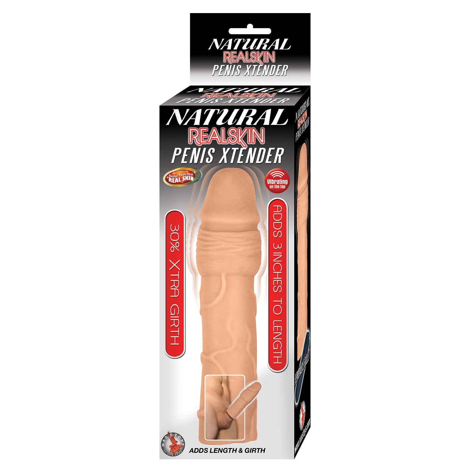 Extensor de Pene Natural Realskin Para Placer Mejorado