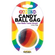 Rainbow Candy Ball Gag Strawberry