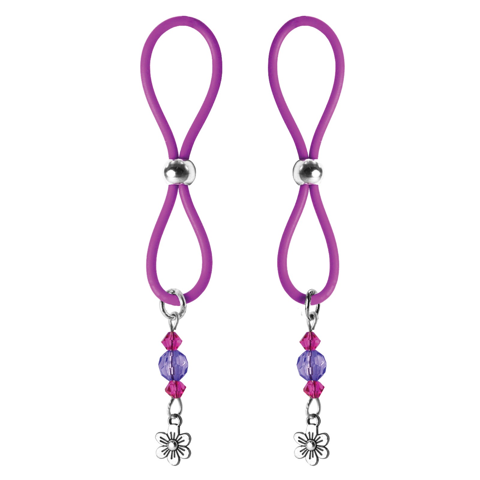 Bijoux de Nip Nipple Halos Flower Charm in Purple