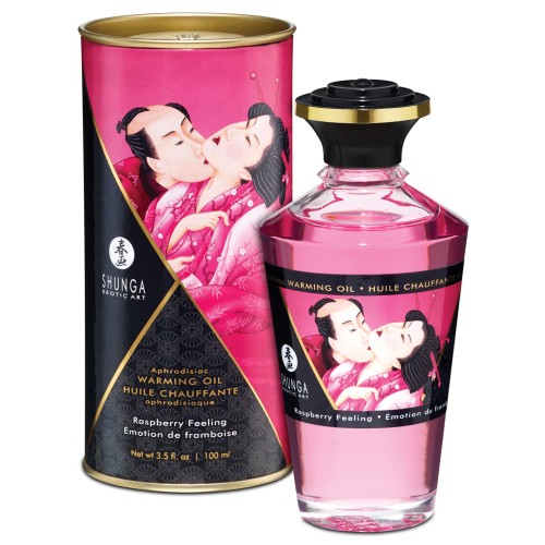 Shunga Warming Oil - Raspberry