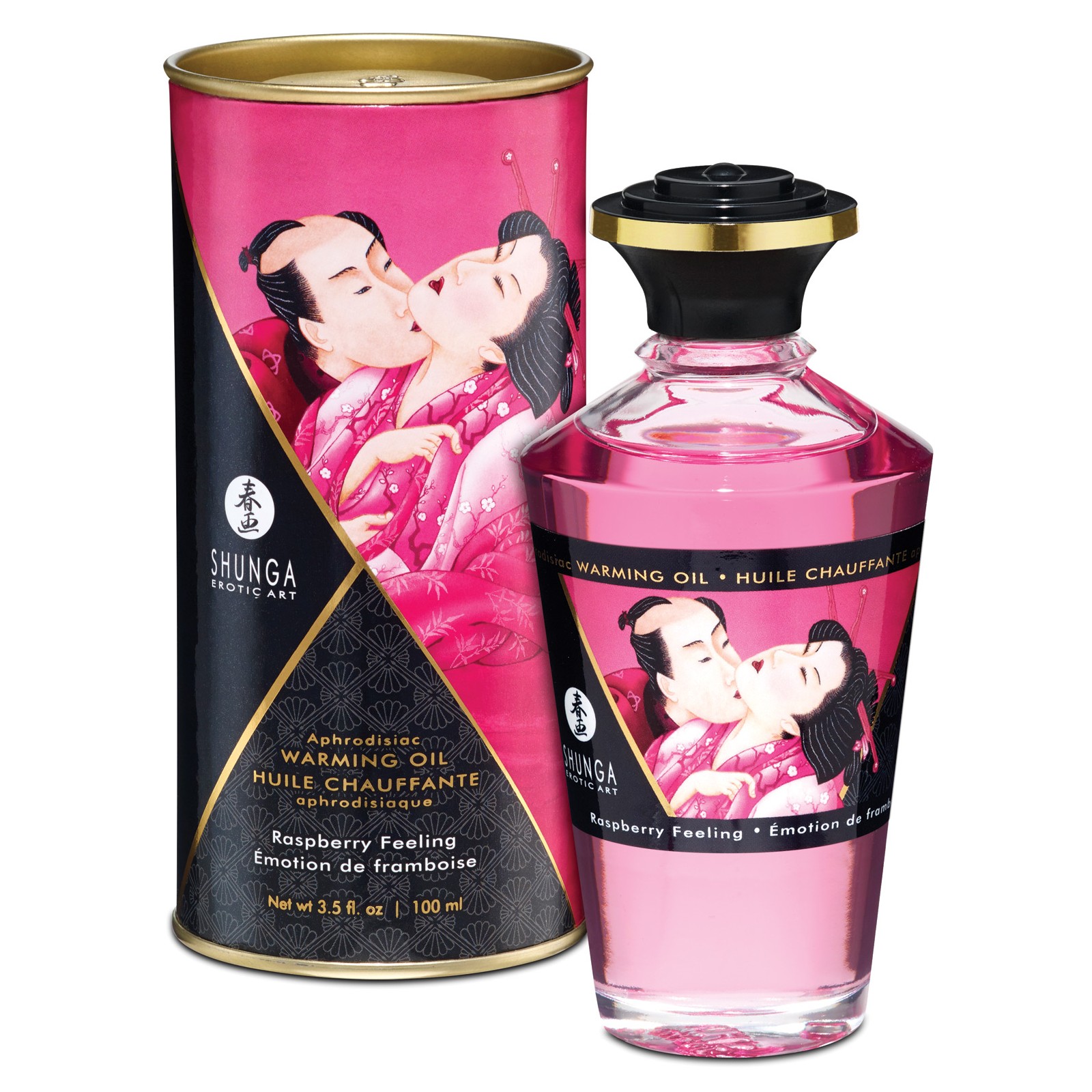 Shunga Warming Oil - Raspberry