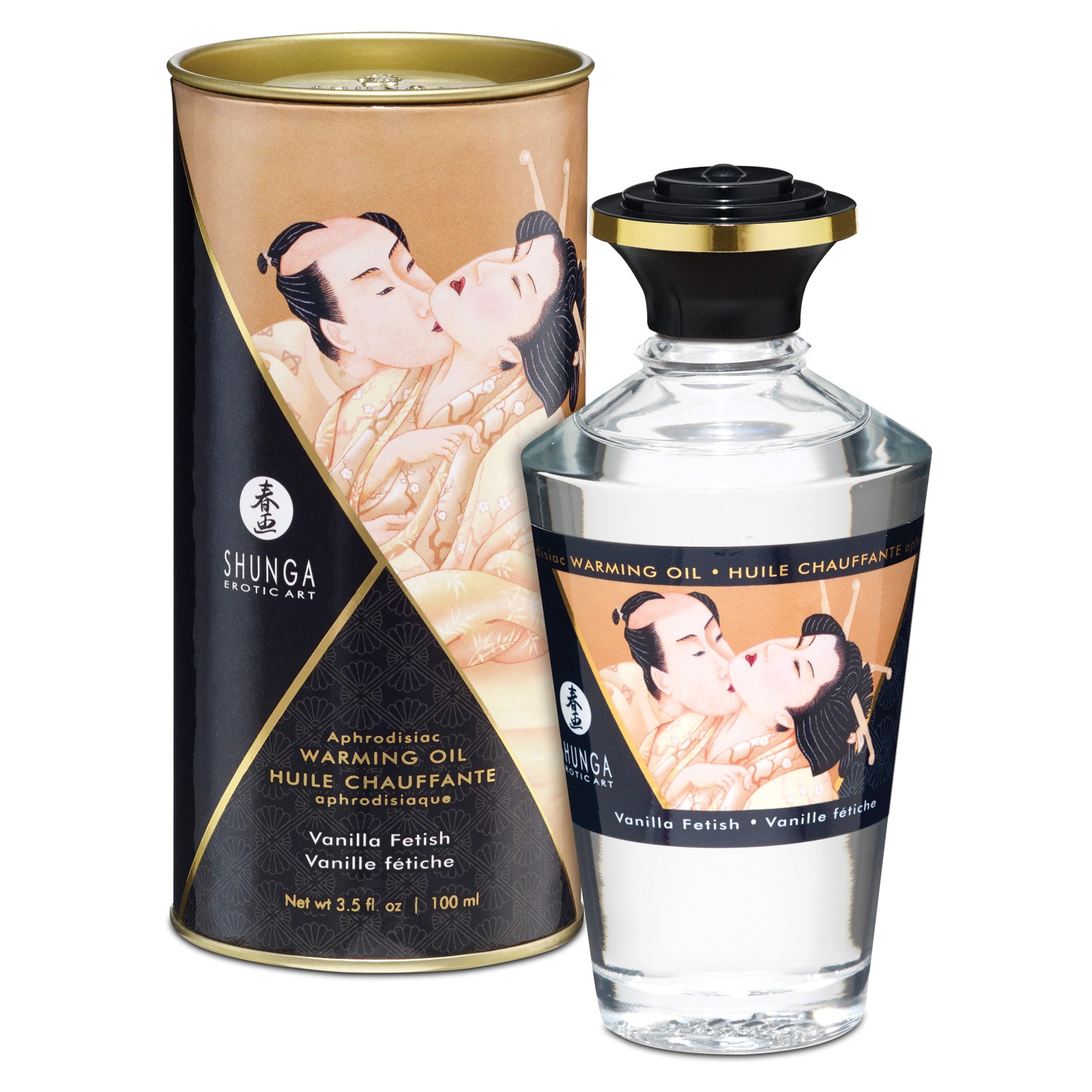 Aceite Calentador Shunga Fetiche de Vainilla 3.5 oz