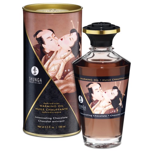 Shunga Warming Oil - 3.5 oz Intoxicating Chocolate