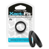 Perfect Fit Xact Fit #10 - Set de Anillos de Pene Negros