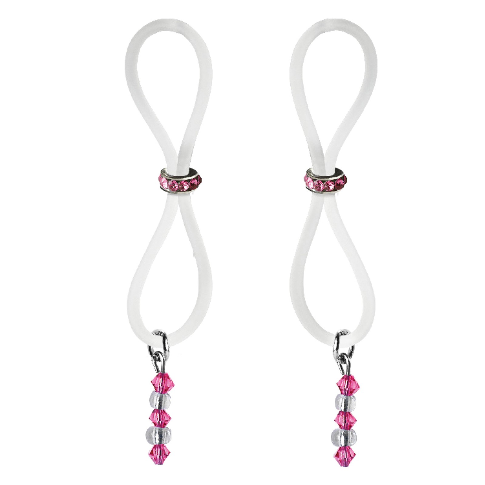 Bijoux de Nip Nipple Halos Pink Gem Slider - Enhancing Pleasure