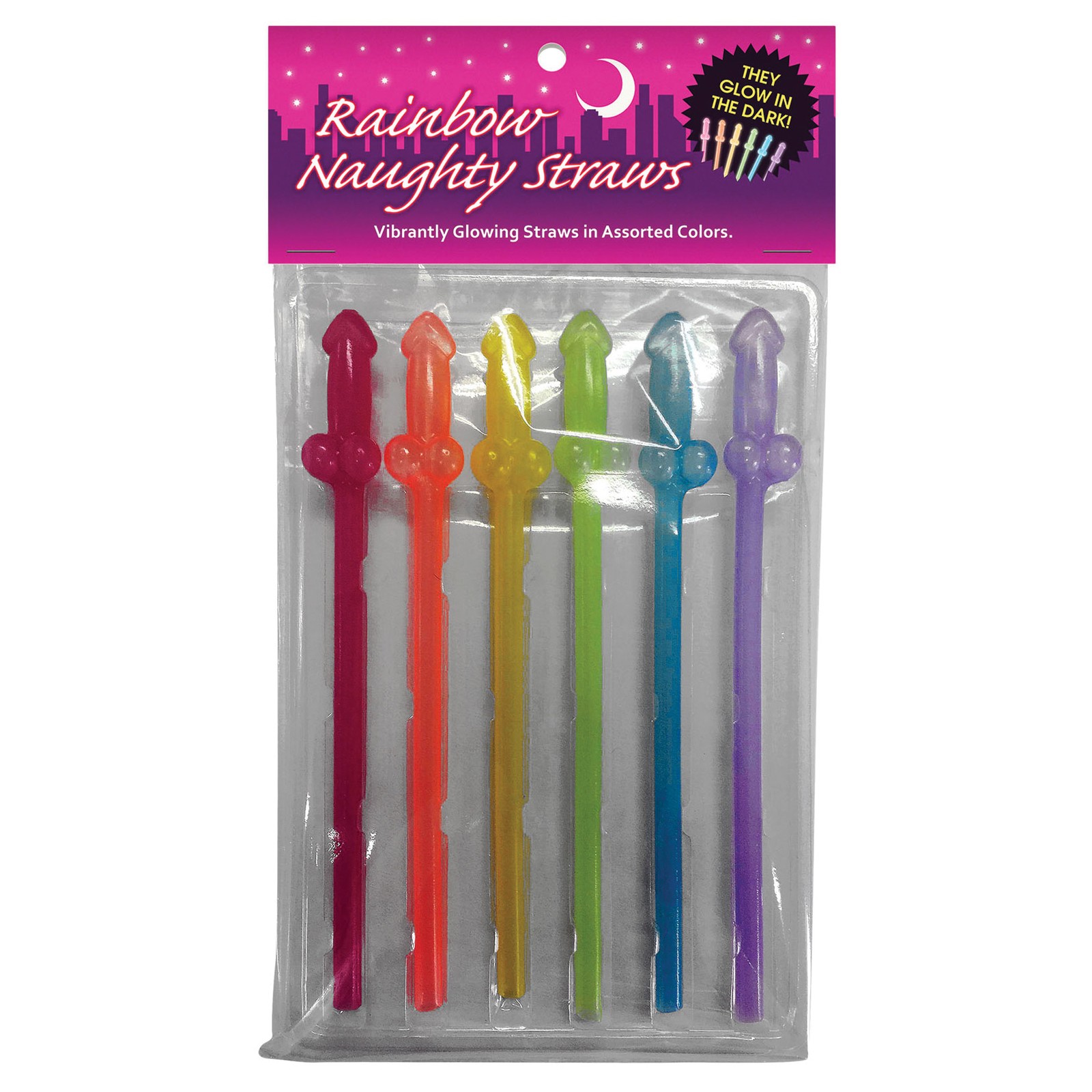 Glow in the Dark Rainbow Straws for Fun Nights