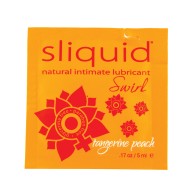 Sliquid Naturals Swirl Lubricant Pillow Peach