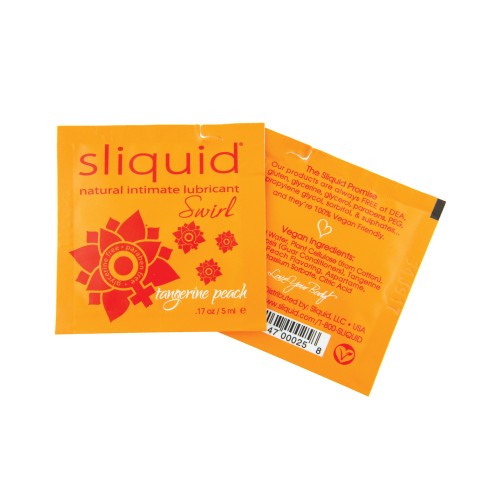 Sliquid Naturals Swirl Lubricant Pillow Peach