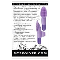 Evolved Fingerific Rechargeable Bullet Purple