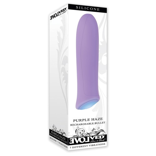 Evolved Purple Haze Vibrador Bullet Recargable - Siete Funciones