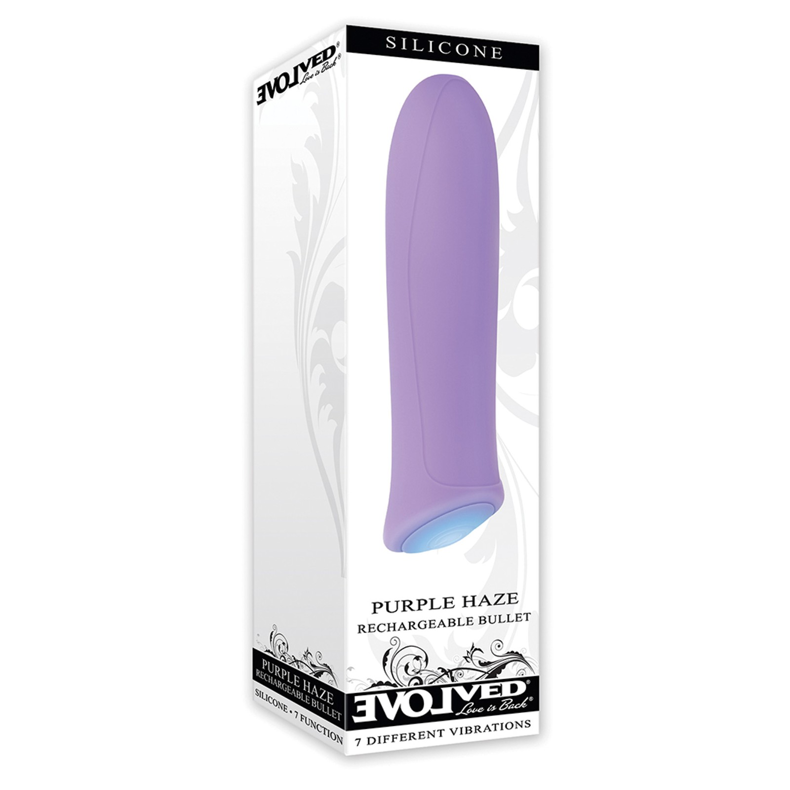 Evolved Purple Haze Vibrador Bullet Recargable - Siete Funciones