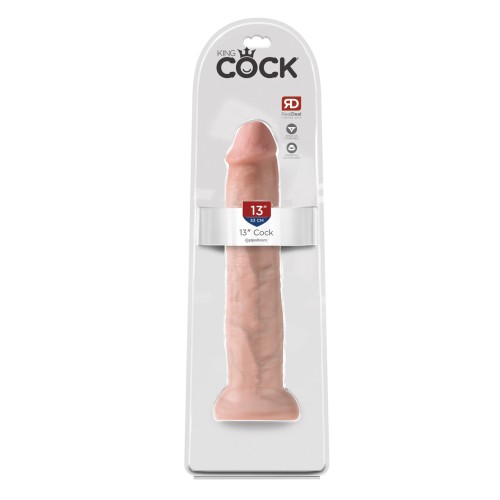 King Cock 13 Inch Realistic Cock - Flesh