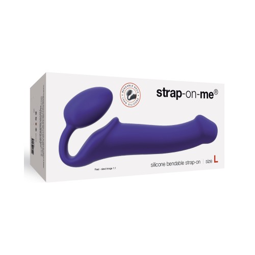 Strap On Me Silicona Flexible Strapless Grande Morado