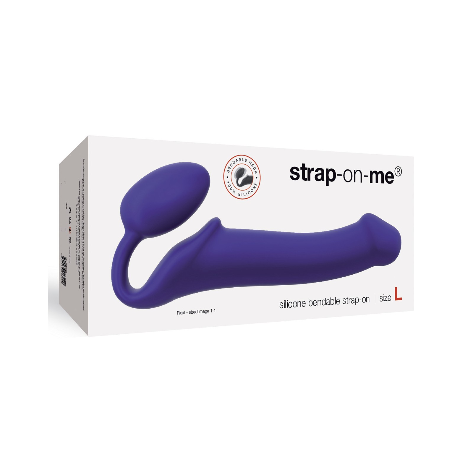 Strap On Me Silicona Flexible Strapless Grande Morado