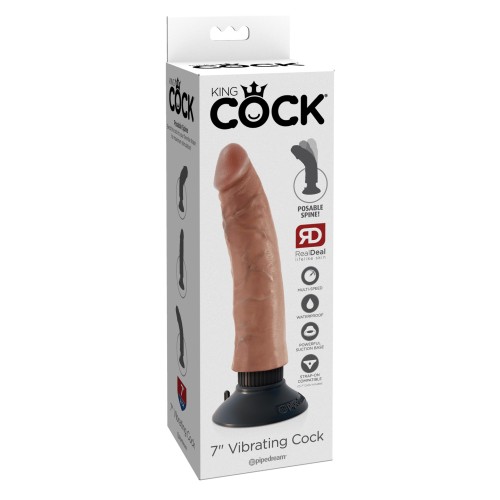 King Cock 7 Inch Vibrating Cock