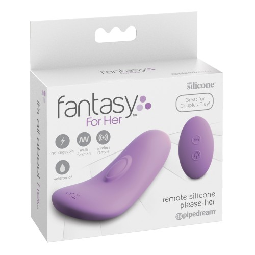 Vibrador Silicona Remota Please-Her