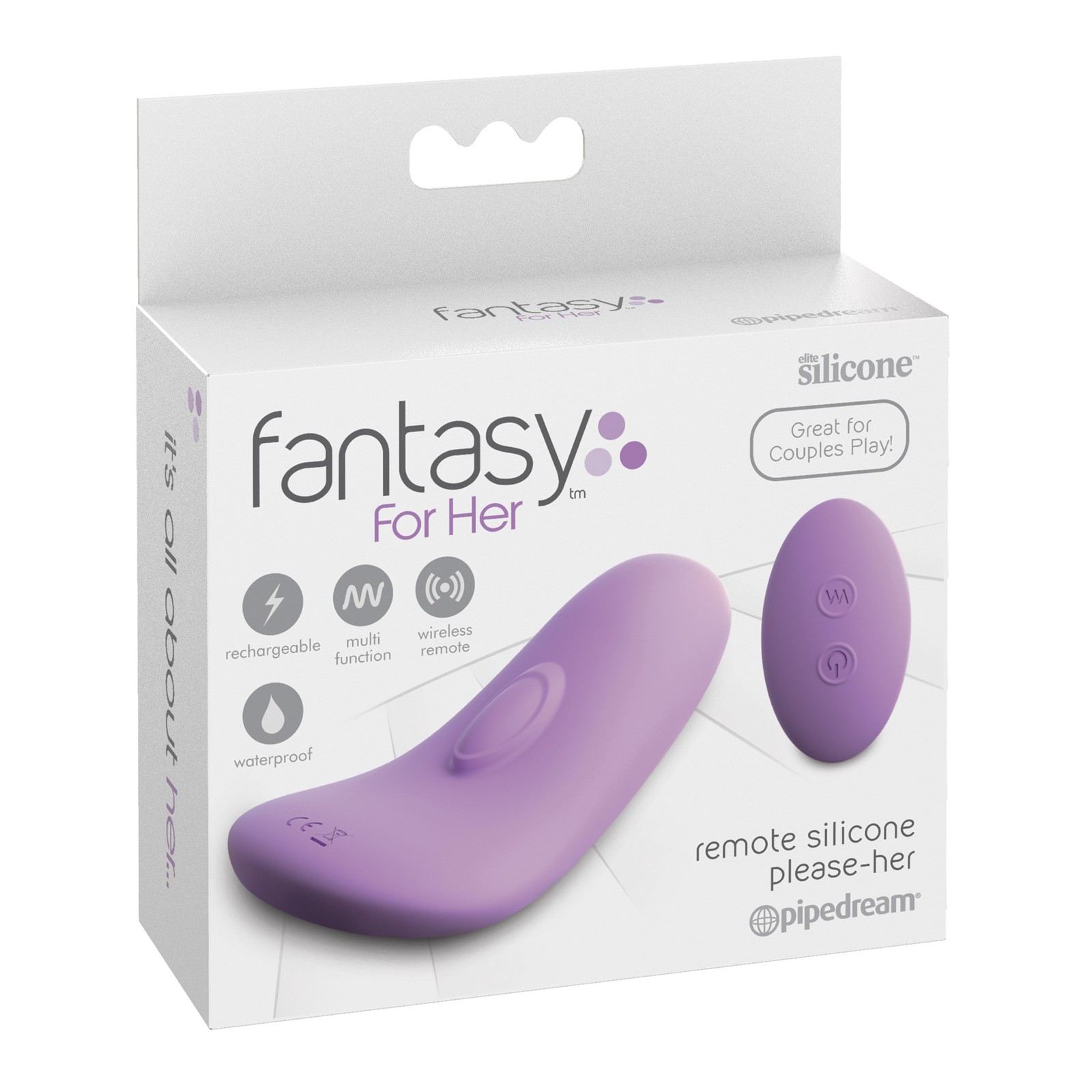 Vibrador Silicona Remota Please-Her