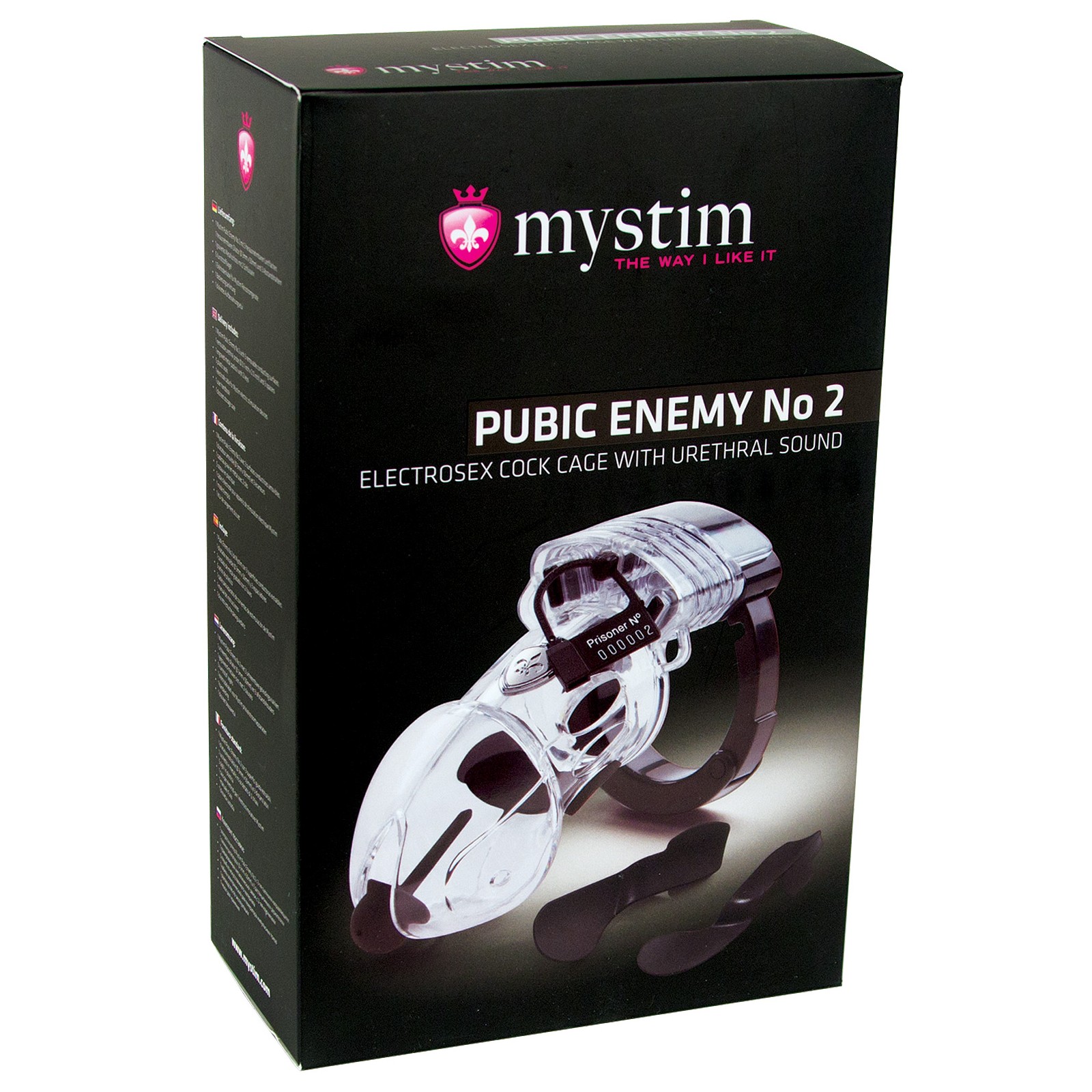 Mystim Pubic Enemy No 2 Cock Cage Clear