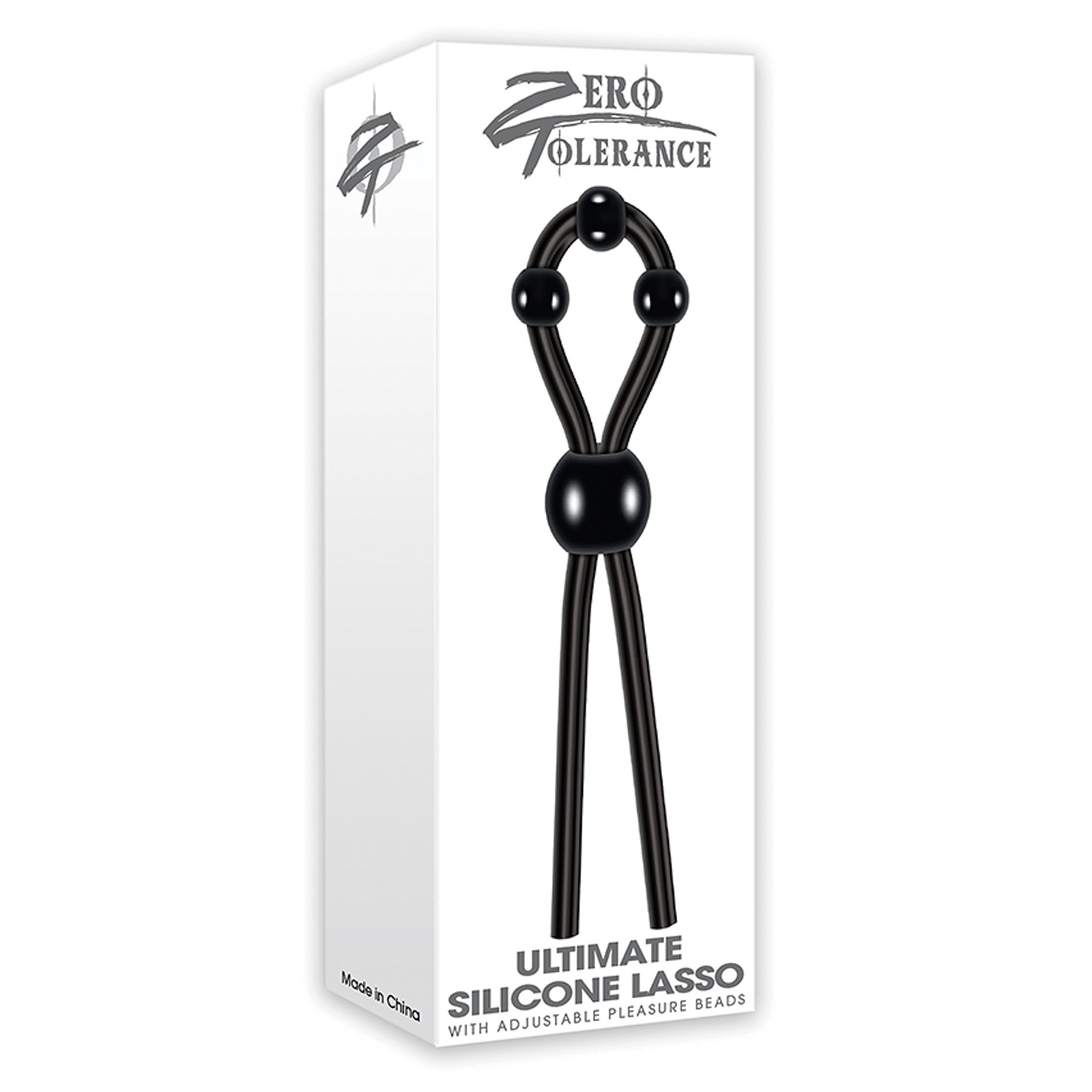 Ultimate Lasso Cock Ring by Zero Tolerance - Black