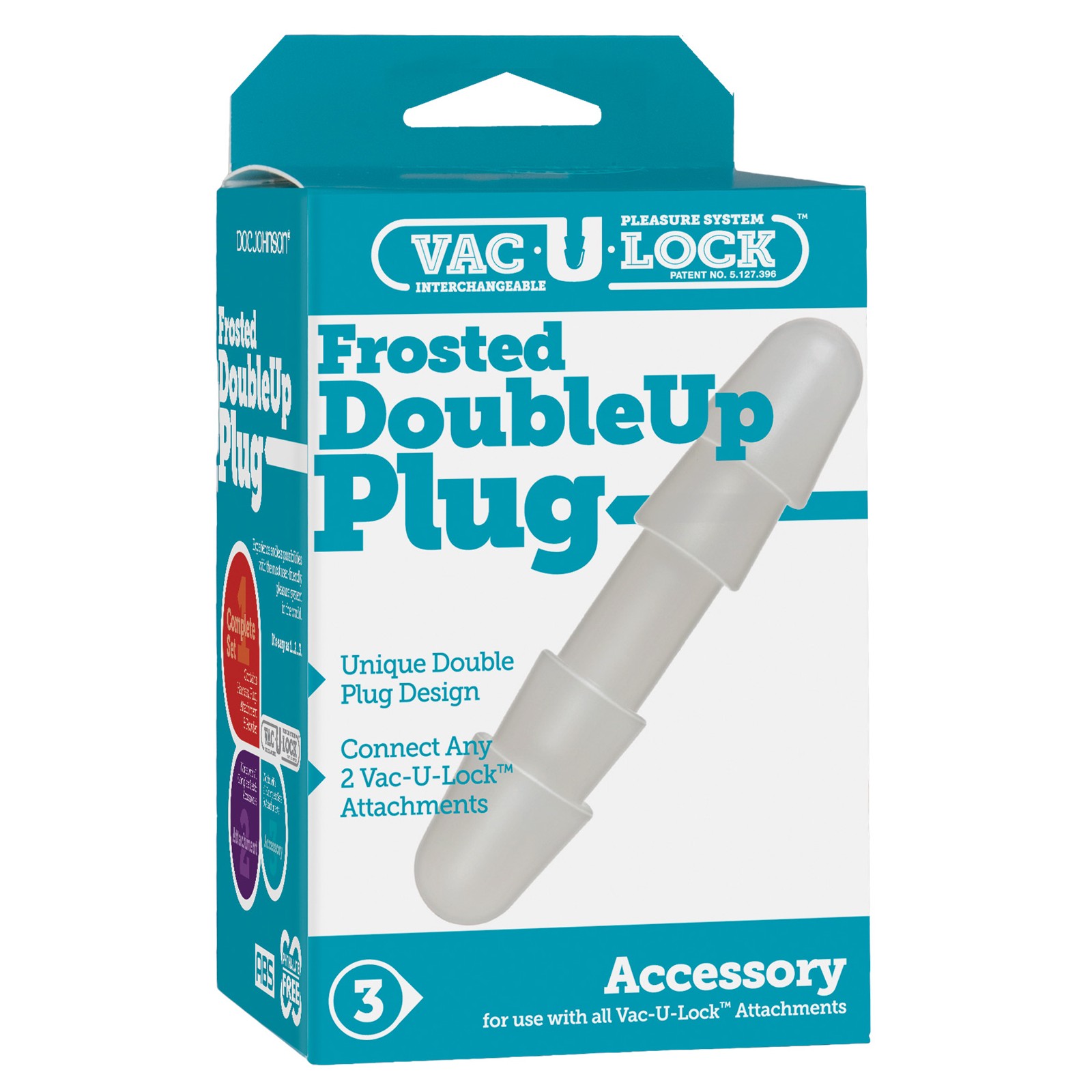 Vac-U-Lock Double Up Plug White