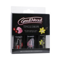 Kit de Gotas GoodHead Tingle para Juego Oral