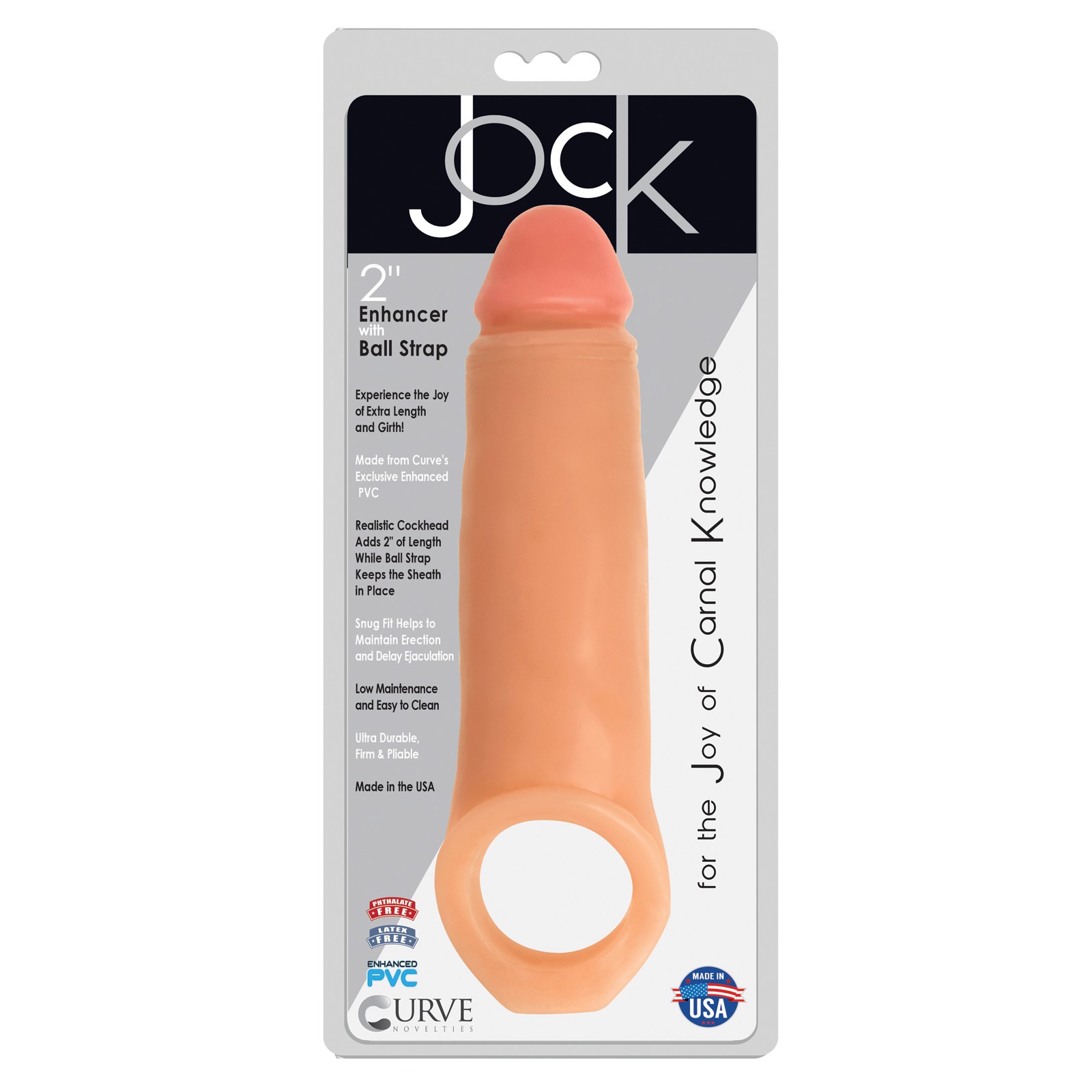 Curve Toys Jock Enhancer 2" Extender Vanilla