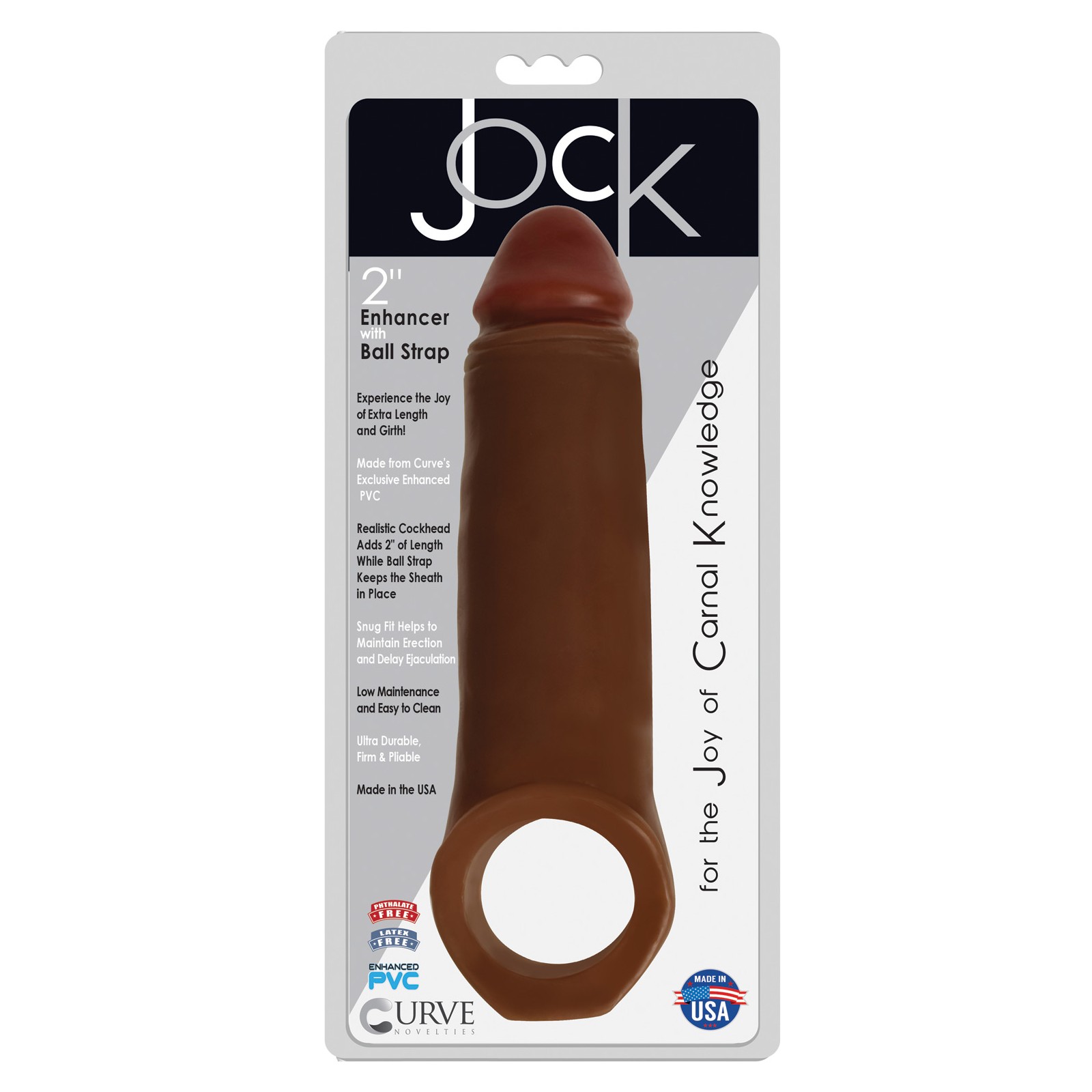 Curve Toys Jock Enhancer Extender Chocolate