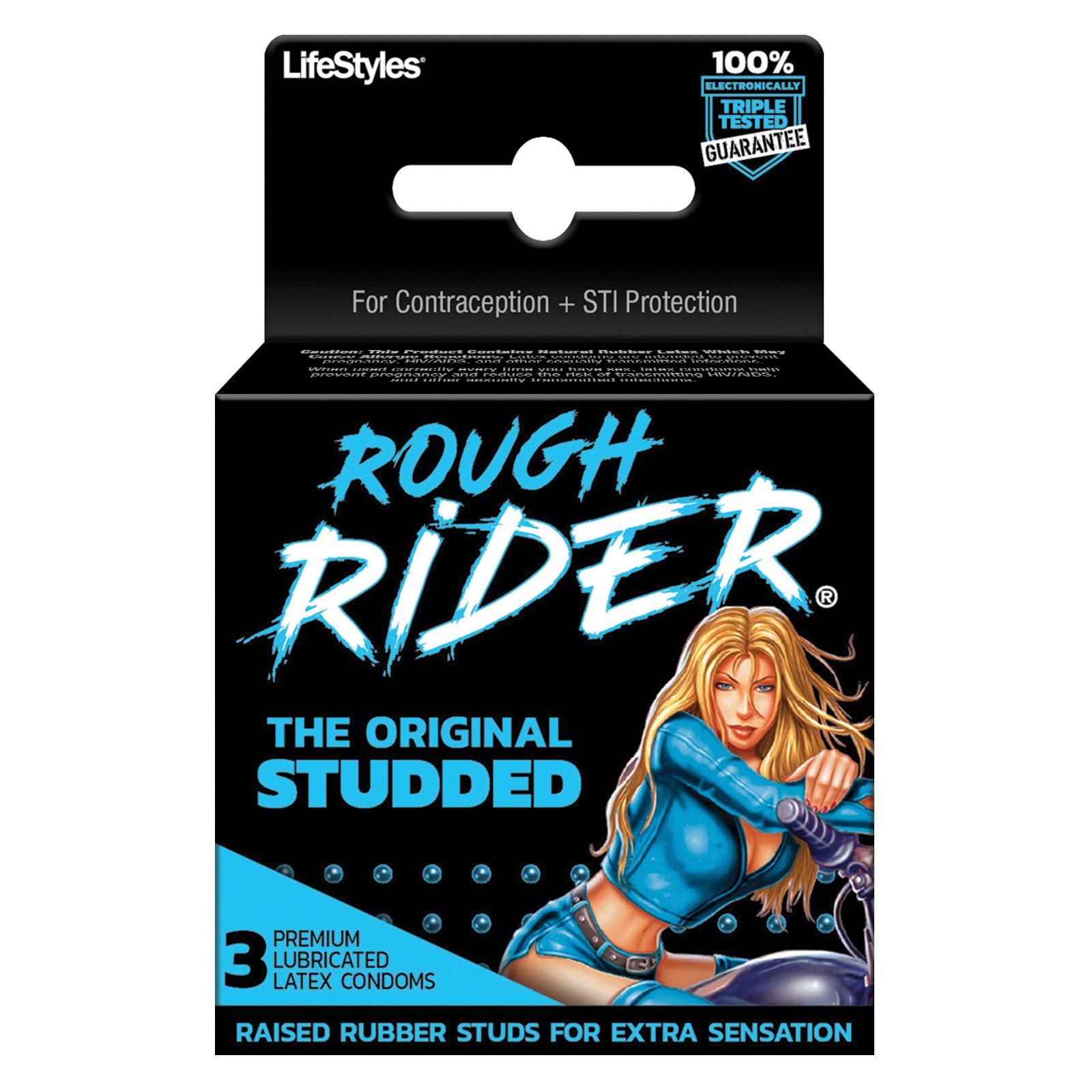 Rough Rider Studded Condom Pack for Enhanced Pleasure