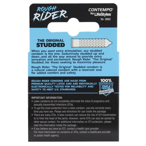 Rough Rider Studded Condom Pack for Enhanced Pleasure