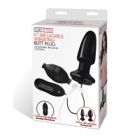 Lux Fetish Inflatable Butt Plug with Vibrations