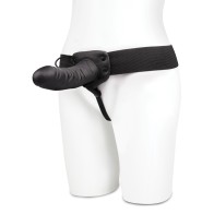 Lux Fetish Unisex Vibrating Hollow Strap-On Dildo