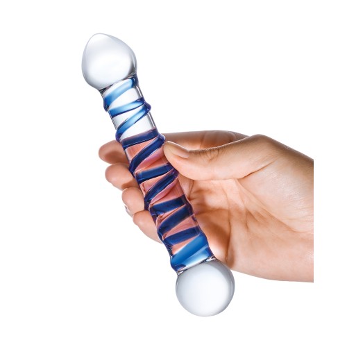 Glas 6.5 Inch Spiral Dildo for Unique Sensations